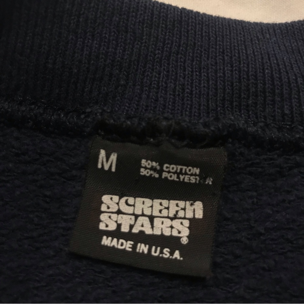Vintage West Virginia Mountaineers Sweater Screen Stars Men's Size Medium USA - Picture 2 of 5